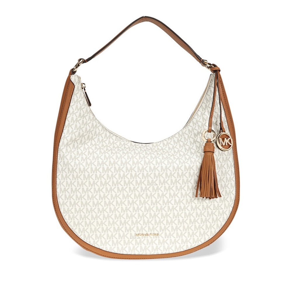 MICHAEL KORS Lydia large hobo shoulder bag crafted in signature logo print